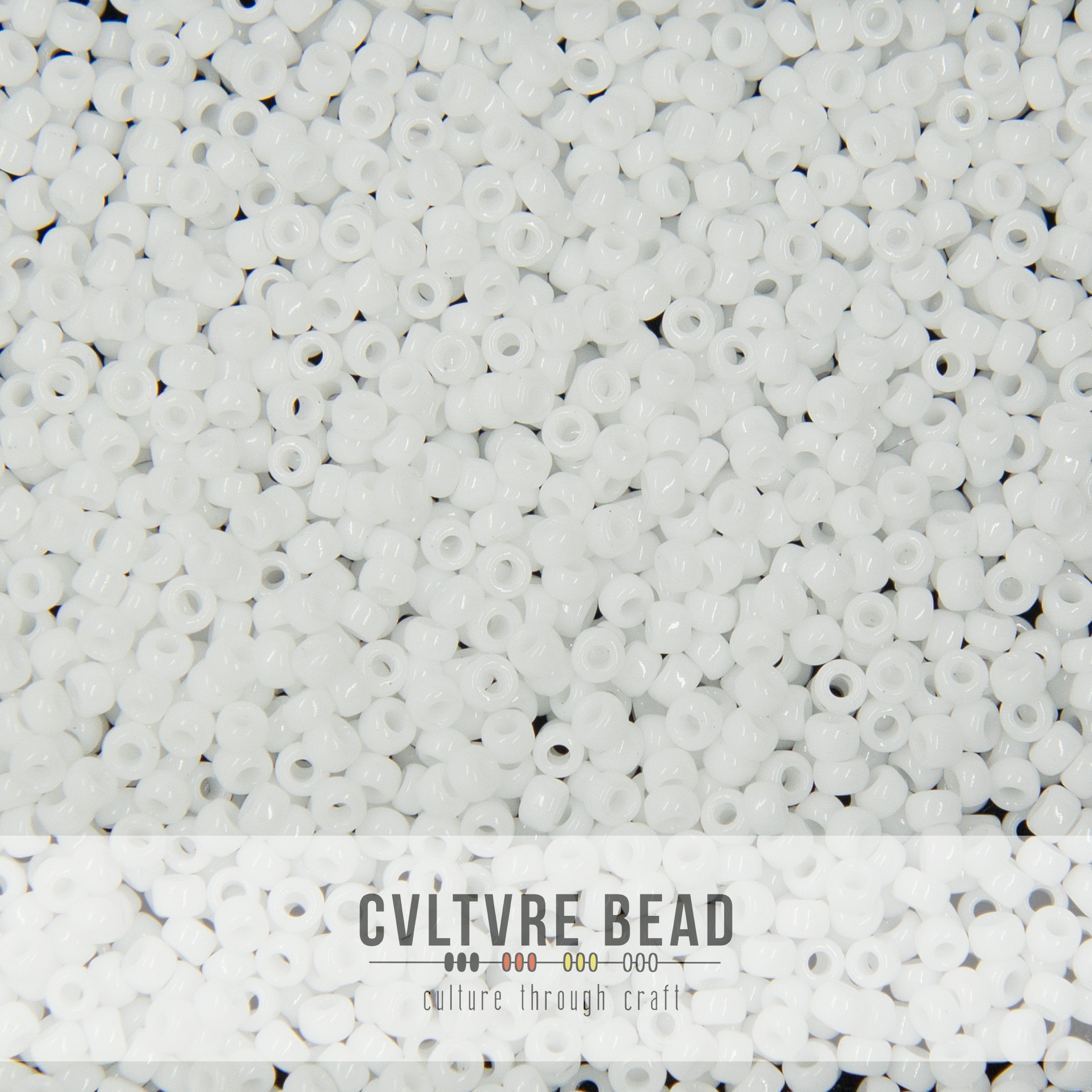 11/0 White - 23g - Miyuki Seed Bead